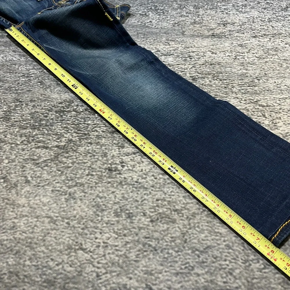 True Religion Johnny Big T Jeans 30x32 Blue Low Rise Straight Y2K Hip-Hop Grunge